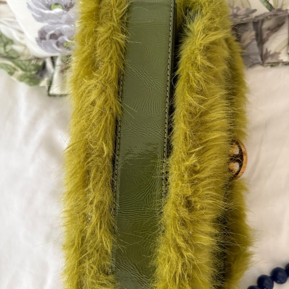 VINTAGE RARE Faux Fur Tory Burch Convertible Crossbody - Picture 7 of 12